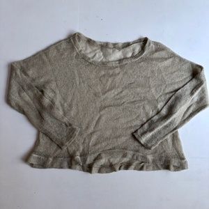 Vintage Beige Mohair Blend Knit Sweater